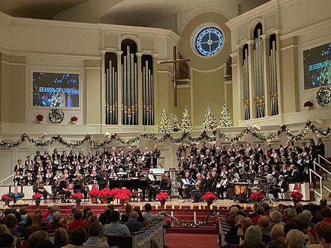 chorus at a concert